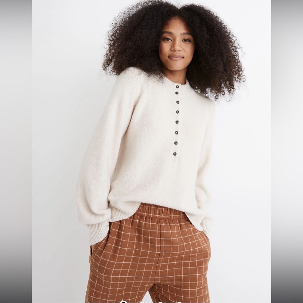 Super soft Madewell Henley Sweater